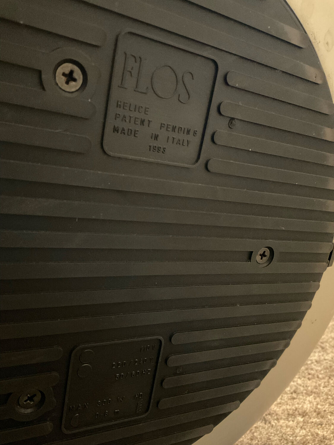 Flos floor lamp model "Propeller" by Marc Newson