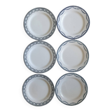 6 flat plates Terre de Fer Salins