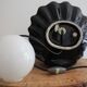 Shell lamp in ceramic and opaline