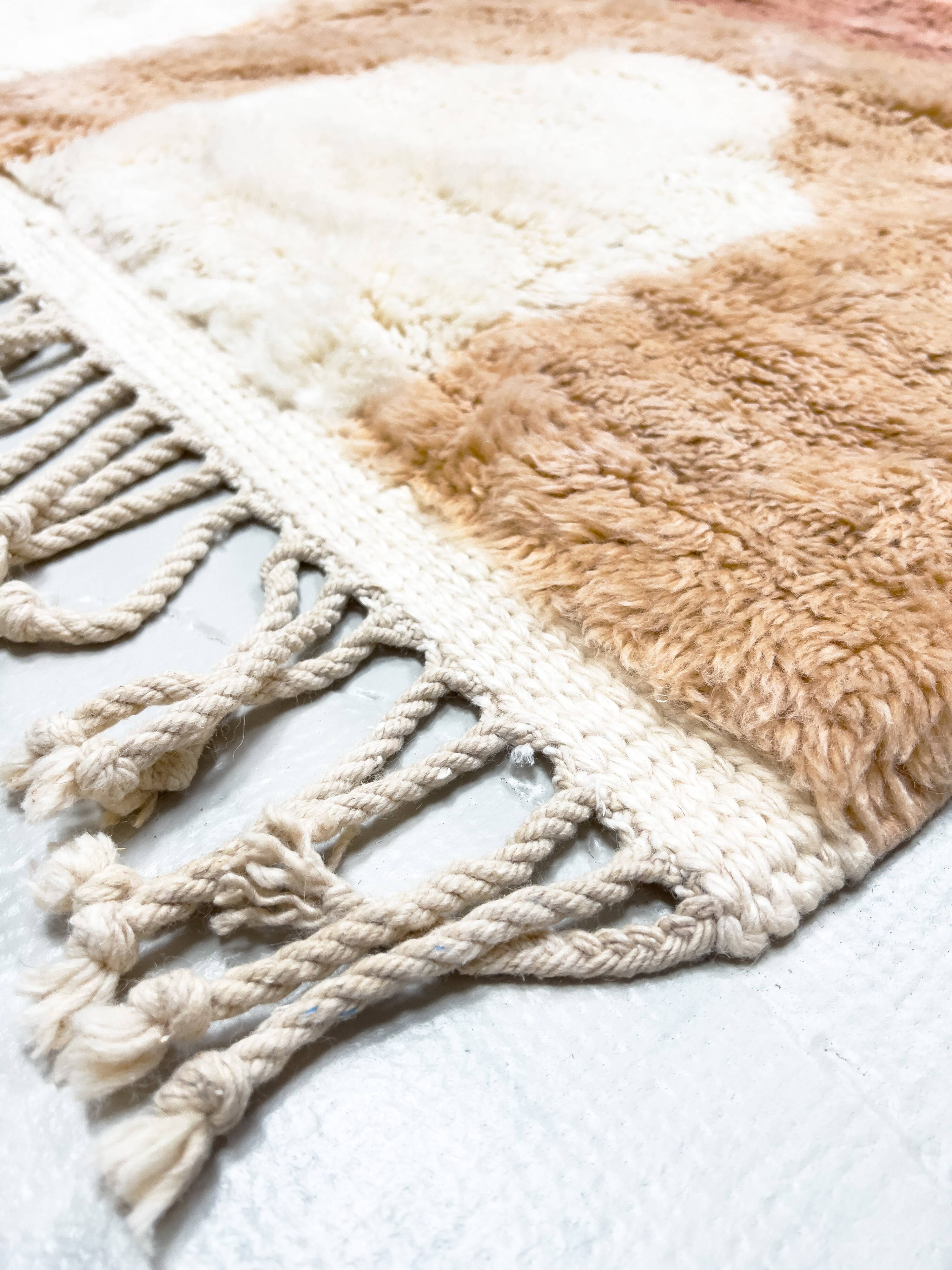 Moroccan Berber rug M'rirt terracotta 2.50x1.57m