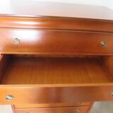 Louis Philippe style chest of drawers in cherry wood