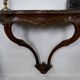 Console table wood and green marble from Aosta