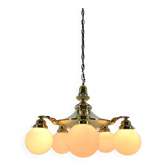 Grand Lustre Bras Art Déco, Restauré