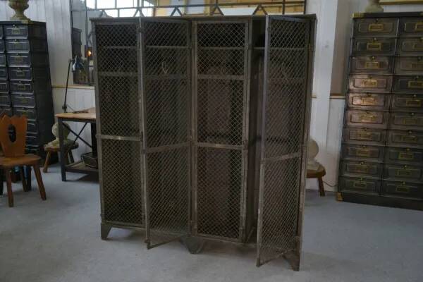 Old patinated Ghent locker room from the 1930s