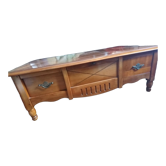 Table basse avec échiquier intégré
