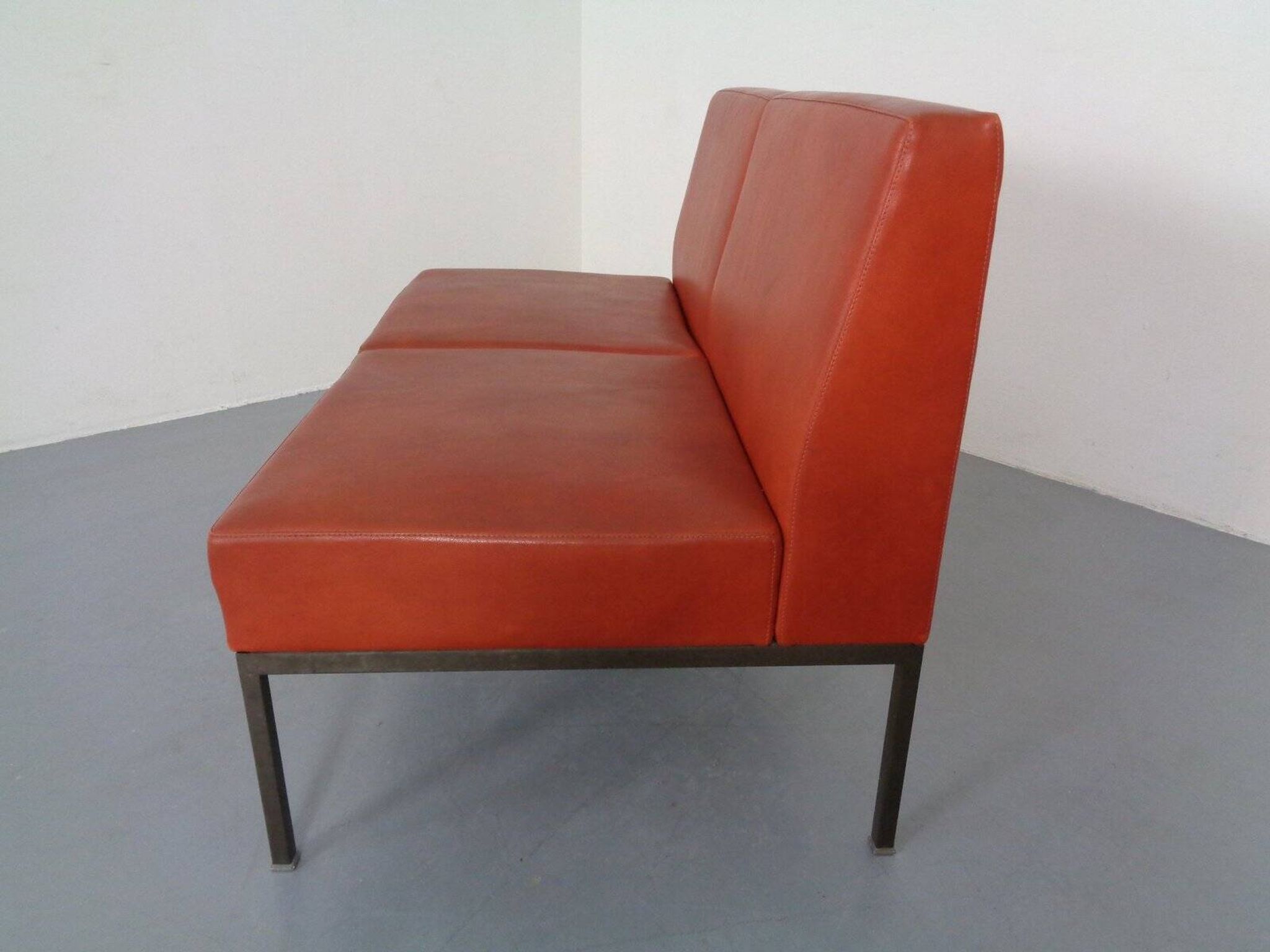 Minimalist 2-Seater and 3-Seater Bench, Germany, 1960s, Set of 2