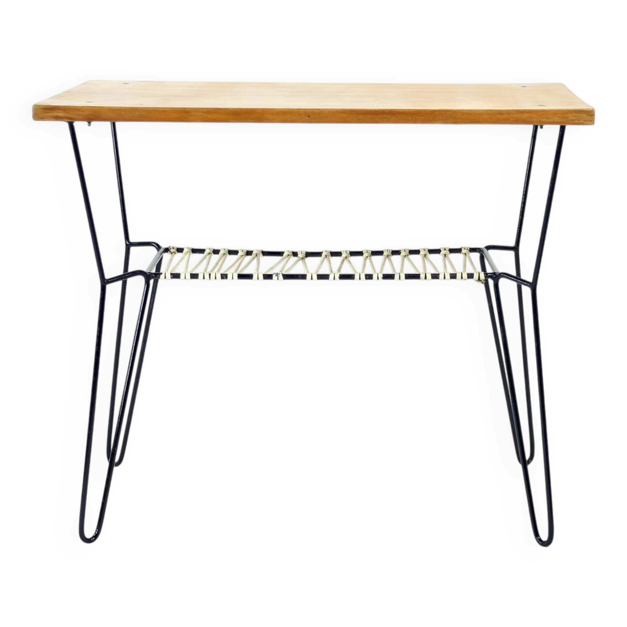 Coffee Table With Metal Base, Czechoslovakia 1960s
