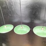 Three enamelled sheet metal suspensions