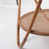 Set de 3 chaises + table en bambou par Alan Fuchs pour Uluv, 60s