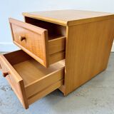Vintage Bedside Table with Drawers