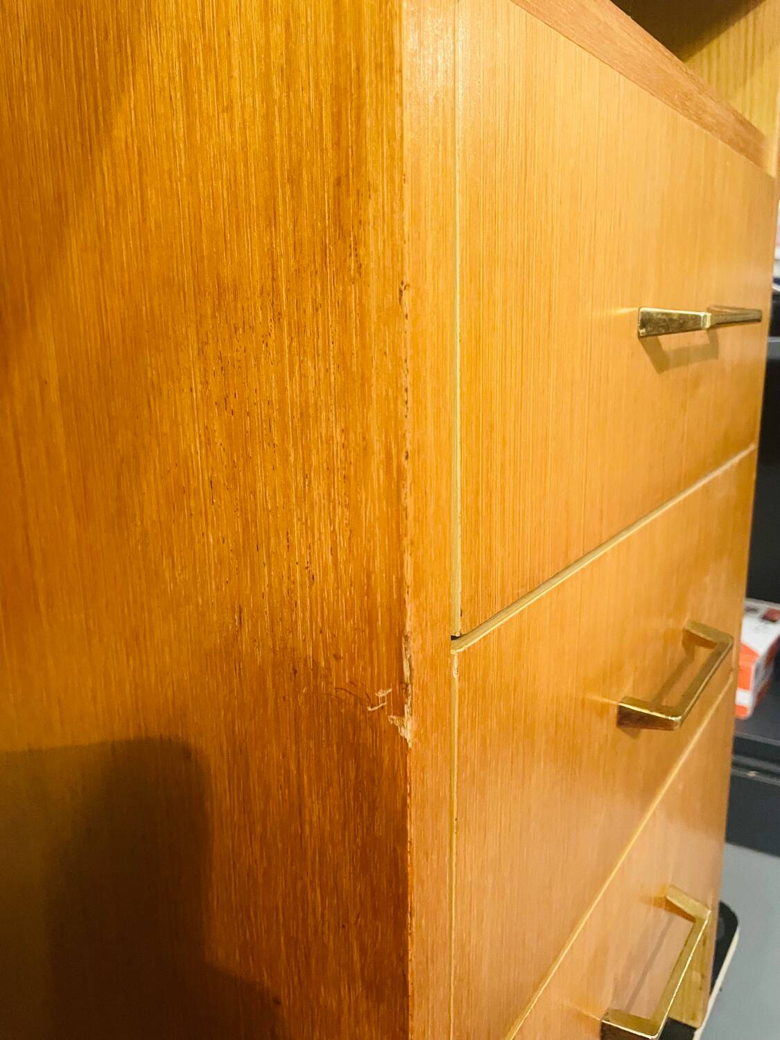 Vintage desk Maison Capelle circa 1960