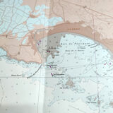 Estuary map of the Loire Croisic île Noirmoutier 1981