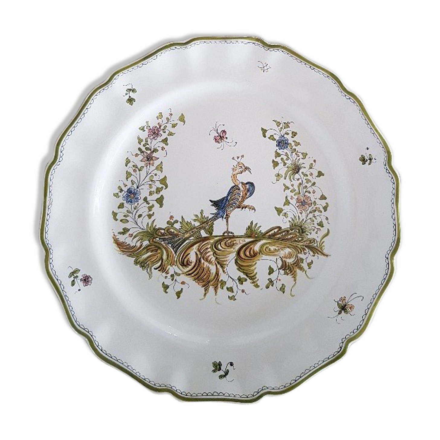 Assiette en faïence de Moustiers