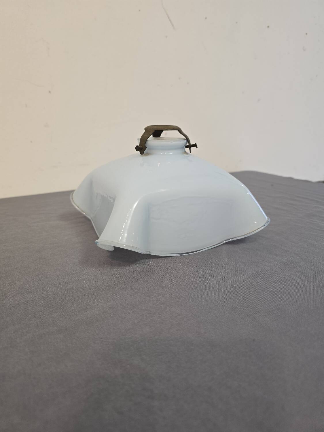 Blue opaline pendant light