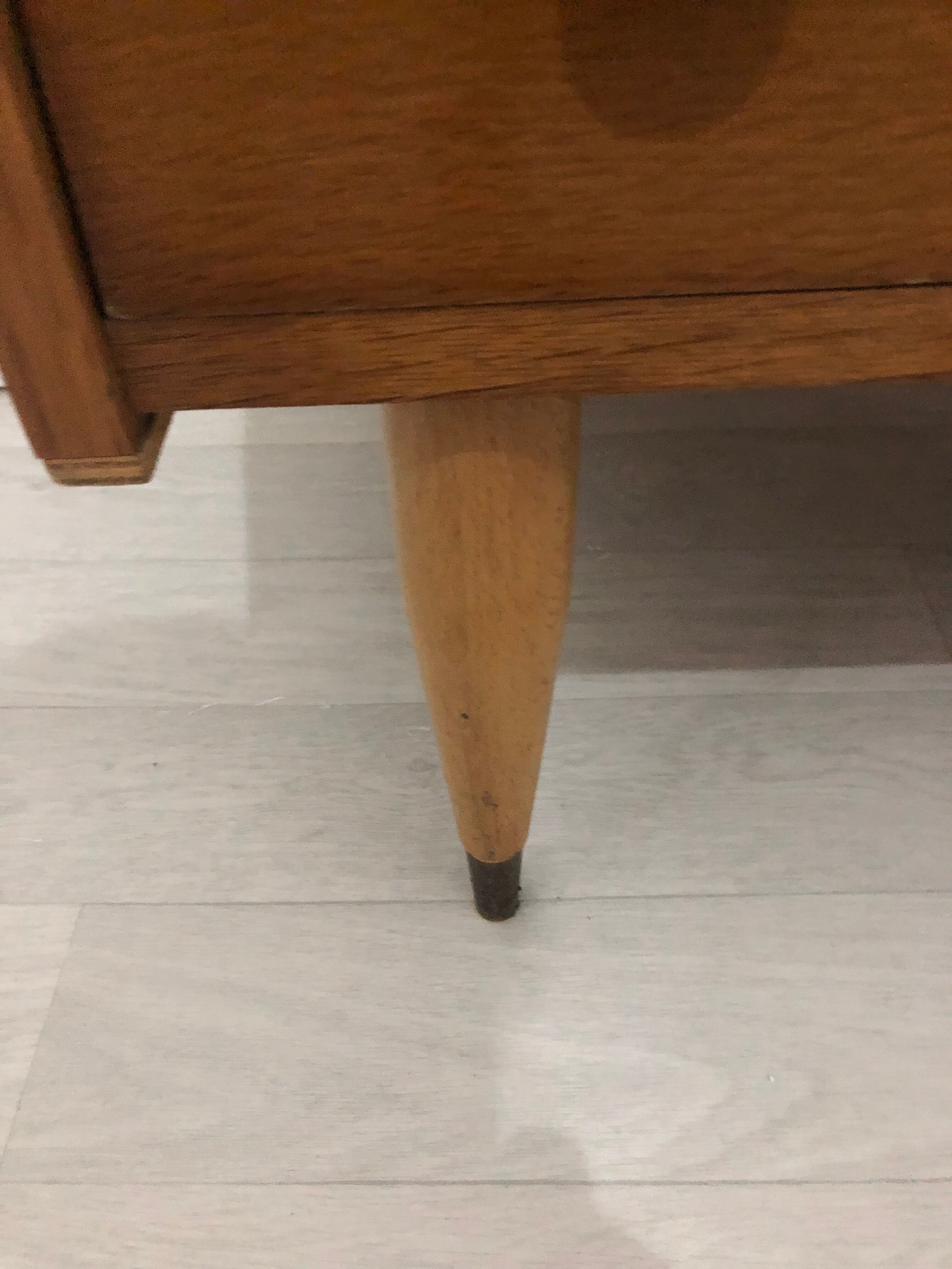 Chest of drawers 3 drawers vintage blond wood 60s