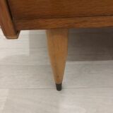 Chest of drawers 3 drawers vintage blond wood 60s