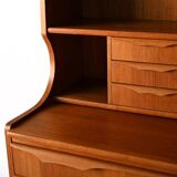 Scandinavian Bookcase with Hidden Desk
