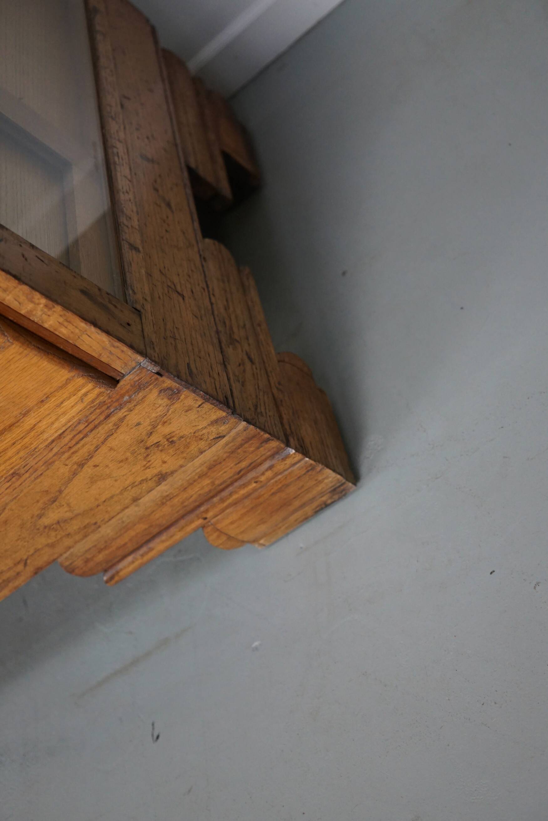 Antique British Oak Haberdashery Cabinet or Shop Counter, 1920/30s