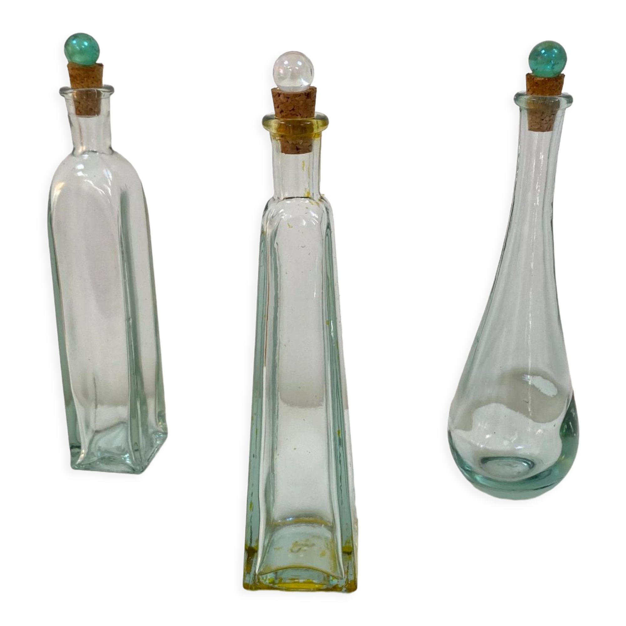 Set of 3 soliflores vase bottles