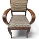 Art Deco armchair with a moustache backrest and curved armrests from the 1930s.