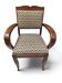 Art Deco armchair with a moustache backrest and curved armrests from the 1930s.