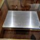 Rectangular brass and metal tray, 70s