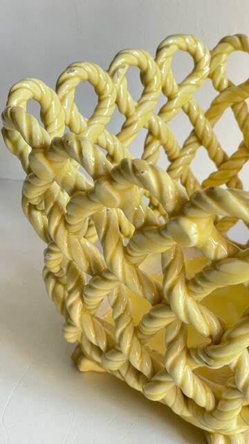 Vintage Braided Cache-Pot