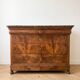 Antique Empire commode in wood with marble top