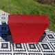 Fauteuils vintage rouge et noir, les 2