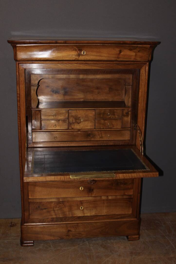 Louis Philippe Secretary in Walnut 19th Century