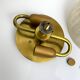 Old ceiling lamp murano glass with inclusion gold gilded barovier toso