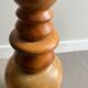 Vintage turned wooden lamp base