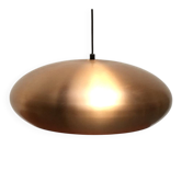 Large suspended copper lamp from mid-century Germany by Goldkant Leuchten.