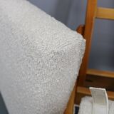 1950s pair of restored Uno and Osten Kristiansson "Hunting" chairs and ottoman