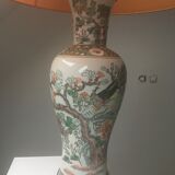 Ancient Chinese lamp with its day offal