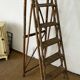 Grand escabeau en bois vintage