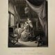 Gérard DOU, the lady at his toilet, engraving, nineteenth century