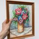 Nature morte bouquet aquarelle sur papier