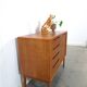 Teak Deens dressoir met lades vintage