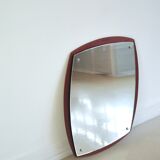 Teak wood mirror