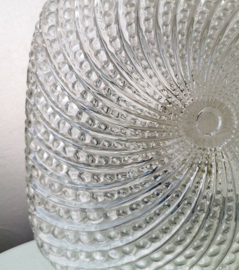 Square glass ceiling lamp, 1970