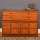 Restored Teak Retro Nathan Squares Sideboard Cabinet