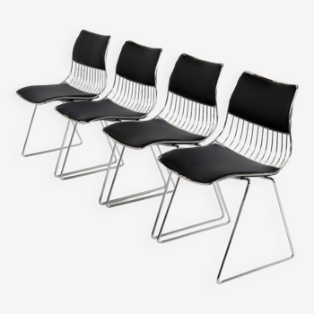 Set of 4 Dining Chairs by Rudi Verelst for Novalux