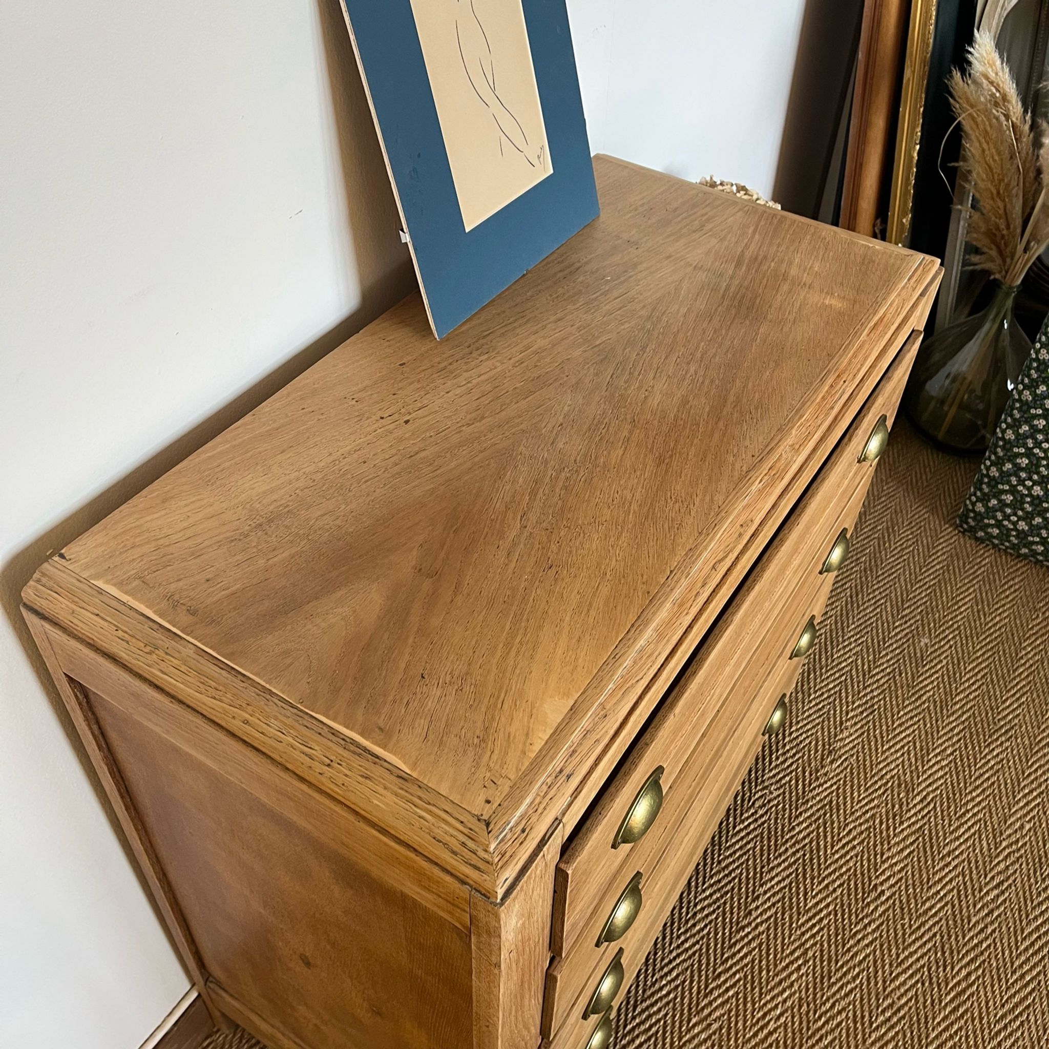 Vintage craft furniture style chest of drawers
