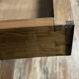Very large Charles X period center desk in rosewood and lemonwood