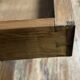 Very large Charles X period center desk in rosewood and lemonwood