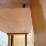 Aranjou farmhouse table in blond elm, 1950s
