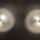 Pair of Round Murano Glass Ceiling Lights or Sconces, Italy