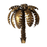 Palm wall lamp Golden Metal Year 70's