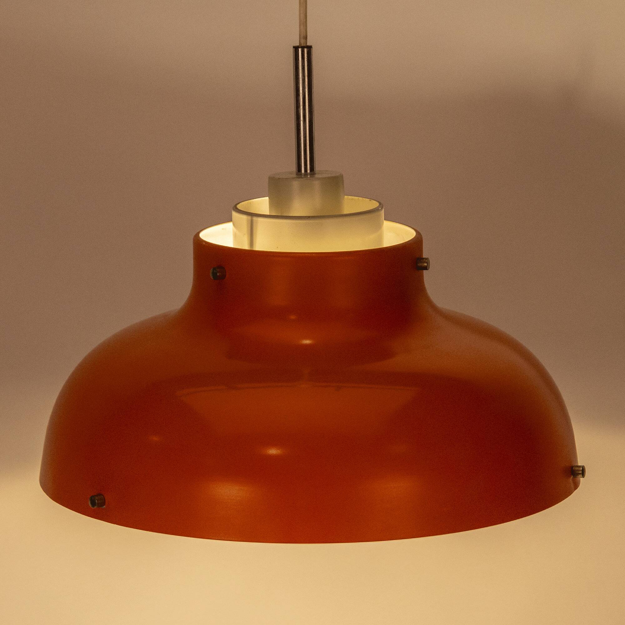 Orange Scandinavian Pendant Lamp